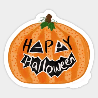 Happy Halloween Pumpkin Sticker